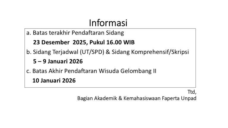 Pengumuman Sidang